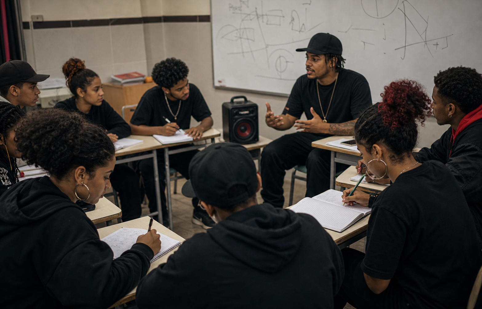Oficina para juventude usa o hip-hop como tema de educação